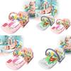 Infant Musical Piano Baby Gym Mat With Detachable Hanging Toys And Light-up Features