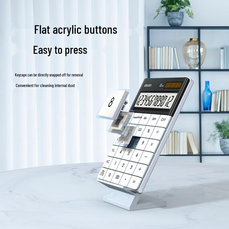 Deli Dual Power Desktop Calculator
