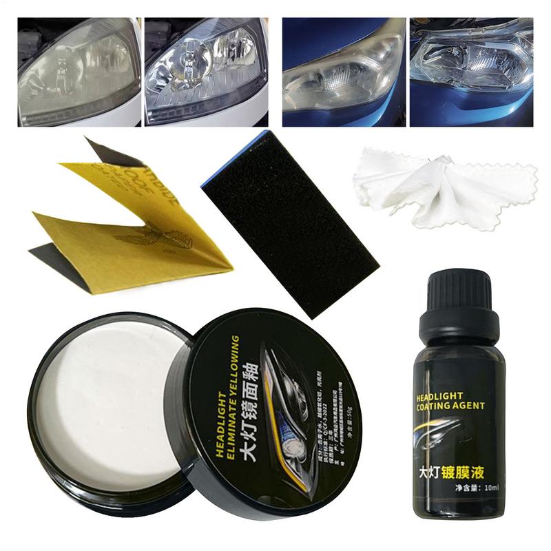 Headlight Restoration Kit Car Refurbishment Anti-Oxidation Coating Car Lamp Polishing Agent Scratch Restoration auto care