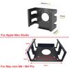 Bottom Mount Desktop Stand Hanging Design Under Desk Desk Bottom Bracket Cooling Function for Mac Studio Mac mini M4 / M4 Pro