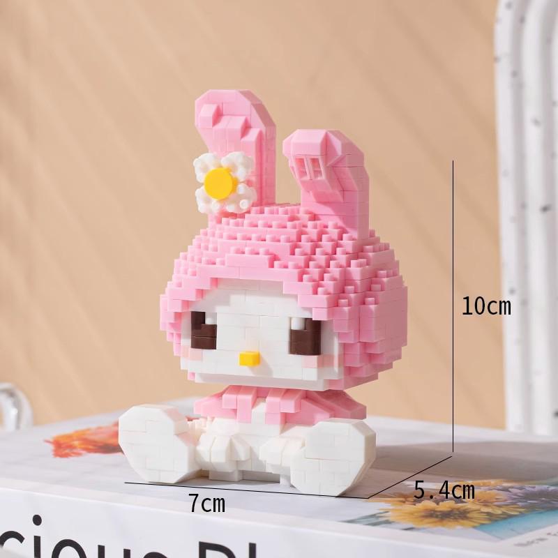 Children's Cartoon Building Blocks Set - Micro-Particle Assembly Girl Toy Gift
