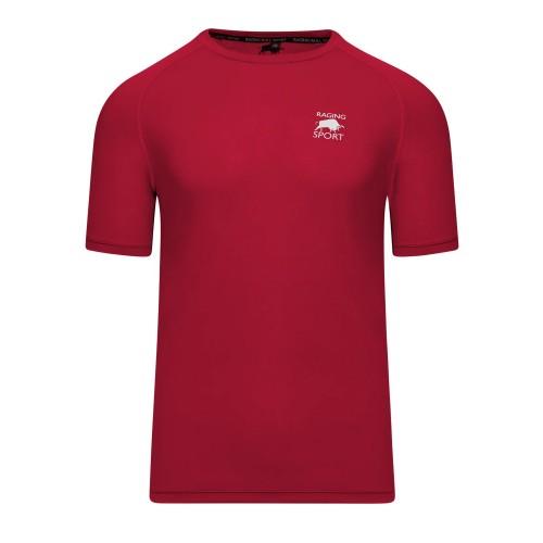 T-shirt da uomo Raging Bull con stampa posteriore e prestazioni L rosso