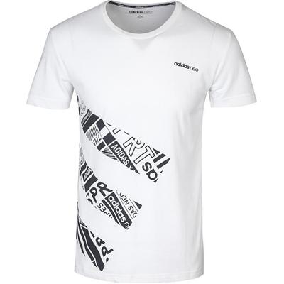 Neo Lifestyle Casual Series Round Neck Pullover Versatile Short Sleeve T-Shirt Men Tops White CE1042