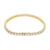 Pave Design, Gold-plated Crystal Bracelet, Same Style for Men and Women, Couple Style, Gold 5657664