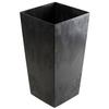 Set of Large Modern Black Concrete Flower Pots 3 Pcs