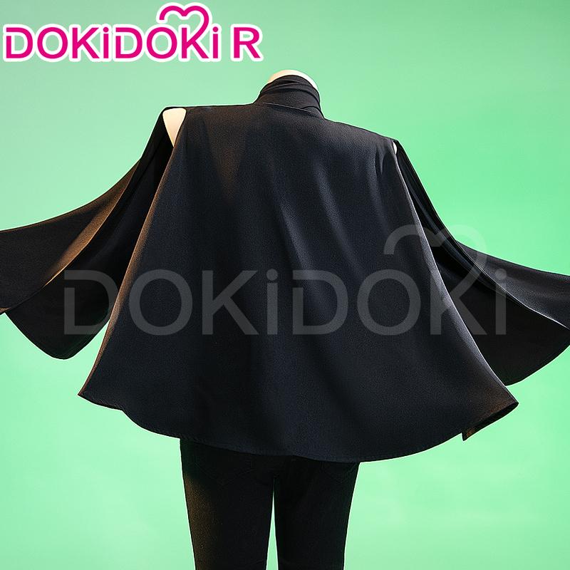 PÅ LAGER Zenin Makii Cosplay Kostume Anime Cosplay DokiDoki-R Kvinder Sort Uniform Zenin Makii Dragt Bælte Cosplay Kappe Kostume