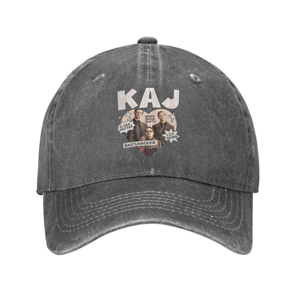 Sweden KAJ Bara Bada Bastu Unisex Baseball Cap 2025 European Song Contest Distressed Washed Caps Hat Vintage Outdoor Snapback