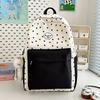 Schoolbag New Japanese Ins High Value Fresh Sweet Cute Star Backpack Junior High School Students Lightweight Travel Backpack