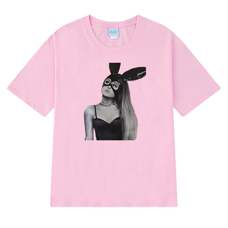 Hot Singer Ariana Grande Dangerous Graphic T shirt Men Women vintage Hip Hop streetwear Unisex100% Cotton short sleeve T-shirts