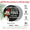 2D Flat, Retro-style, High-end Round Aluminum Wall Decoration, Available In Various Sizes, Featuring A Fun French Chick Pattern. Suitable for Indoor