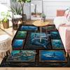Shark Gallery Collection Pattern Rug Floor Mat for Living Room or Bedroom Soft and Comfortable Carpet a Gift for Birthday and Holiday.