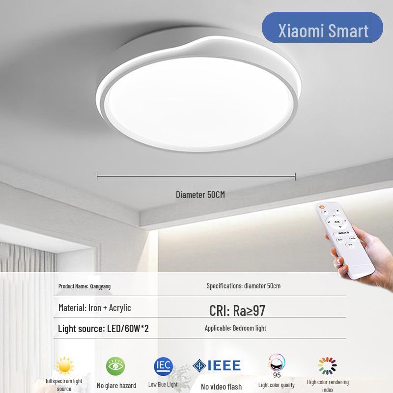 LED Ceiling Lights: Eye-Friendly Full Spectrum for Bedroom, Living Room, Children's Room - Nordic Design
