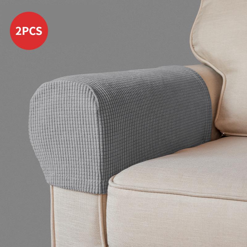 New 2pc Sofa Armrest Cover For Living Room Elastic Jacquard Armchair Covers Couch Case Non Slip Sofa Slipcover Corner Case Decor