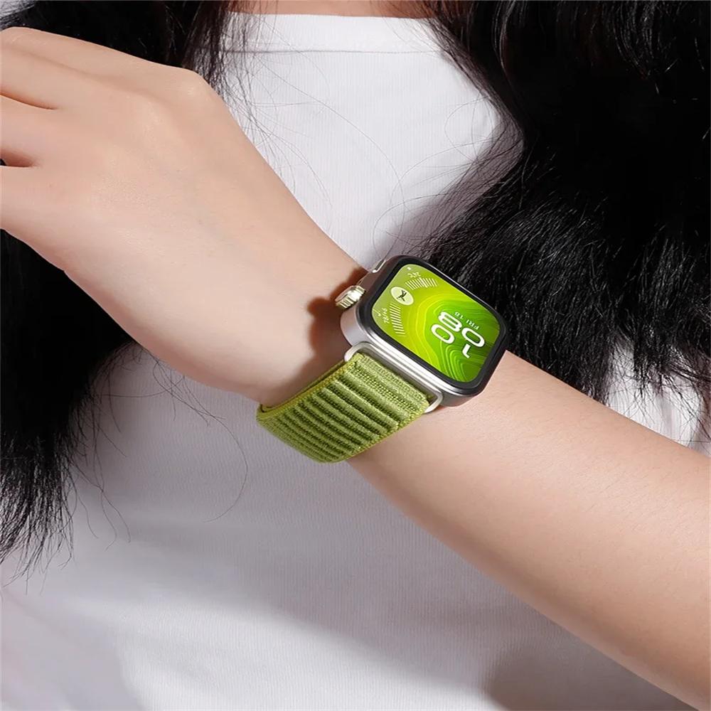 Field Nylon Loop Strap for Huawei Watch Fit 4 Pro Woven Sports Smartwatch Wristband for Huawei Watch Fit 3/4 Bracelet Watchband