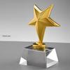Customized Plastic Crystal Little Star Small Trophy, Commemorative Celebration, Children's Activity Gift, Home Decoration, 1Pc