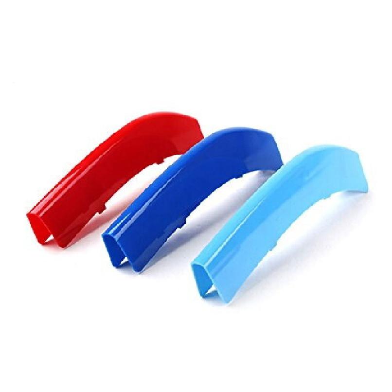 M Tri-Color Grille ert Trims For BMW F10 F11 5 Series Kidney Grill (12 Bars)