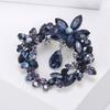 Korean Style Crystal Wreath Brooch for Coats and Suits