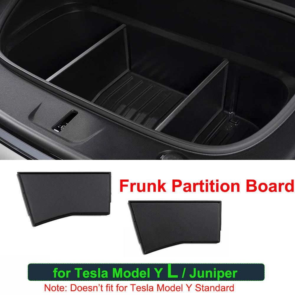For Tesla Model Y L Juniper 2026 Front Trunk Mat Partition Board Frunk Waterproof Protect Mat TPE Model YL 2025 Accessories
