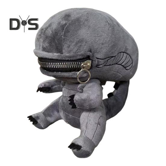 

Чучело инопланетянина, плюшевая кукла с застежкой-молнией и ртом, коллекция игрушек для детей, фанатов, 3D, мягкие плюшевые куклы, многофункциональные подарки для декора комнаты A