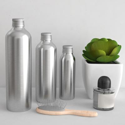 Portable Aluminum Bottle Storage Liquid Cosmetic Lotion Container with Cover