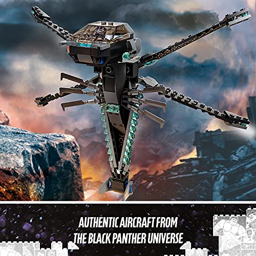 LEGO Super Heroes Black Panther Dragon Flyer 76186 Toy Blocks Gift Plane Superhero American Comic Book Boys Ages 8 and Up