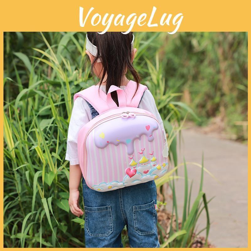 Ice Cream Rocket Eggshell Backpack Breathable Texture Suitable Children For