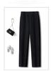 Mom's Fleece-Lined Cotton Pants, Thickened Straight-Leg, Warm Autumn/Winter Trousers for Middle-Aged/Elderly Women.
