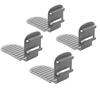 4pcs Bed Sheet & Duvet Cover Holder Clips - No-Drill Bed Sheet Gripper, Heavy-Duty PP/Nylon (Compatible with ABS) Bed Sheet Clips for All Bed Sizes