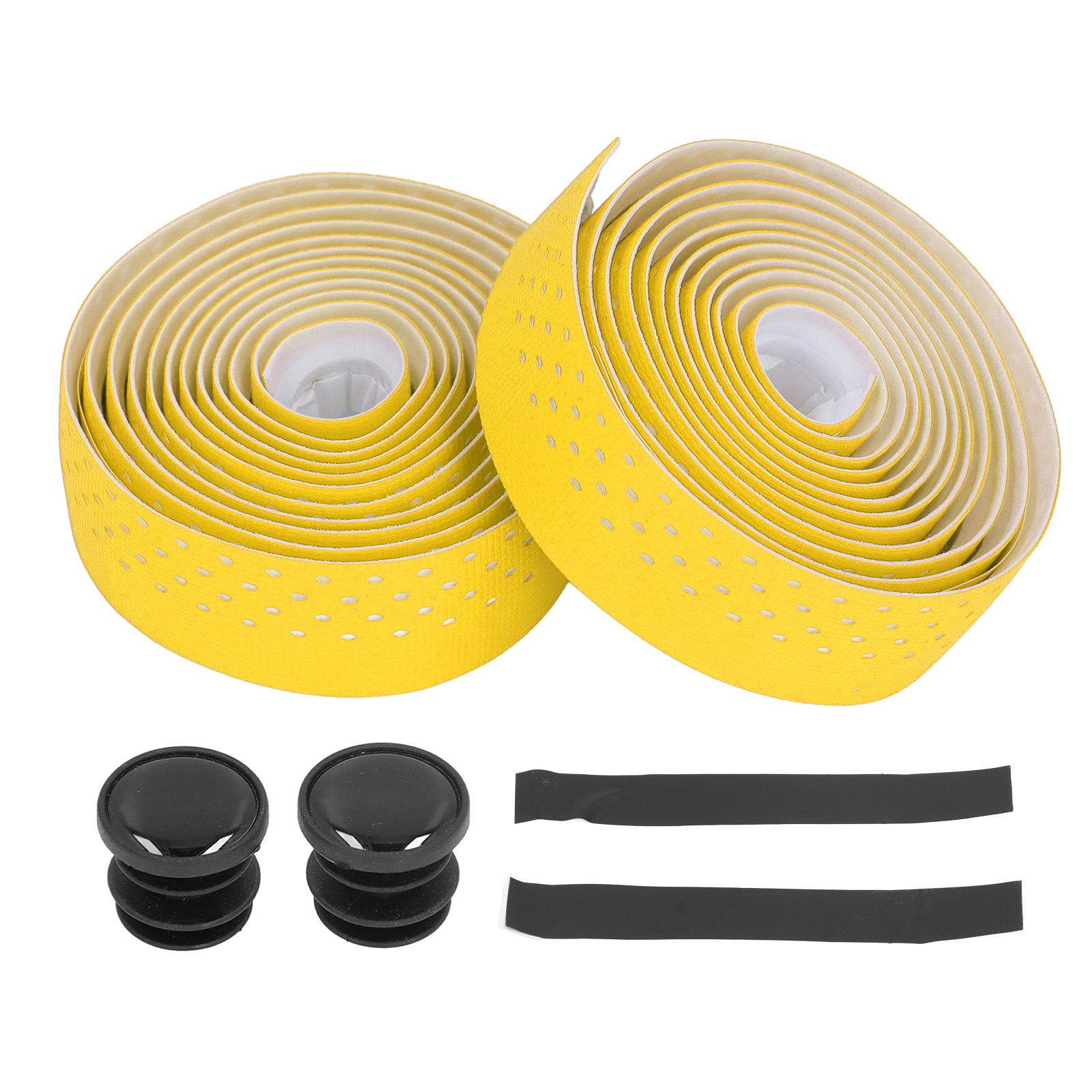 

2pcs Road Bike Handlebar Tapes Bike Bar Tape Anti Slip Cycling Handle Wraps for Comfortable Ride Yellow