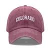 Cappellino da baseball unisex in morbido cotone con ricamo LETTERA COLORADO Regolabile Unisex Cappellini Sportivi Casual per Donne Uomini