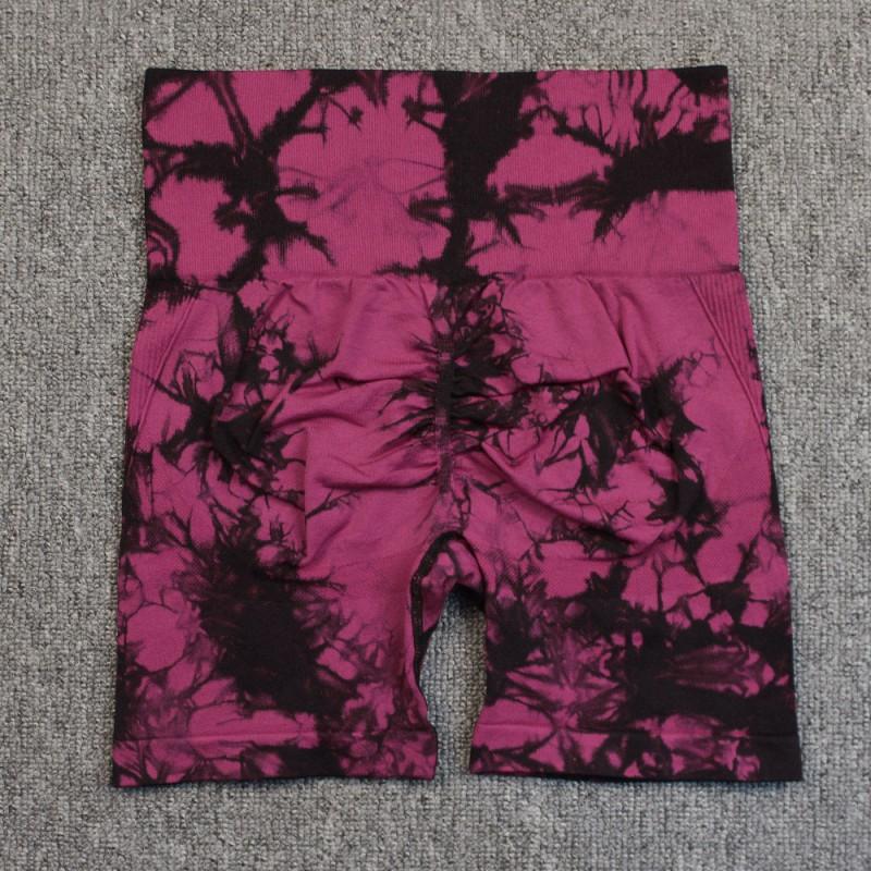 High Waist Seamless Smiling Tie-Dye Yoga Leggings Women Elasticity Slimming Fitness Pants