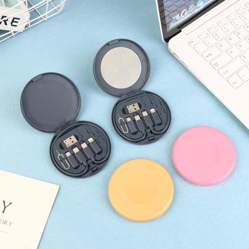 1 Set Multifunctional Fast Charging For Xiaomi Charger Storage Box Adapter Card Pin Travel Accessories Pd 60W Usb Data Cable Kit