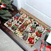 1 st Julehundmatta Merry Bright Semester Inomhus och Utomhus Välkomstmattor för Bakdörr och Främre Dörr Vinterdörrmatta Heminredning