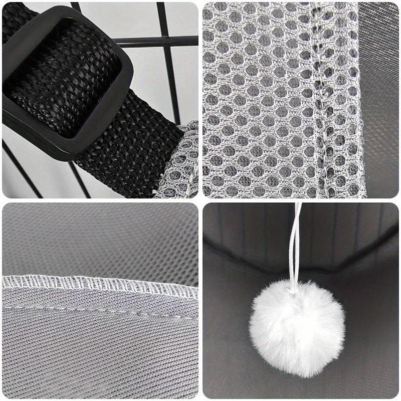 Breathable Mesh Cat Hammock Bed Hanging Cave Bed for Cage Table Wall Mount Adjustable Cat Hammock Sleeping Nest for Indoor Use