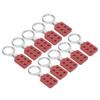 10pcs Lockout Hasp 38mm1.5in 6 Holes Aluminium Insulation for Flammable Explosive Places