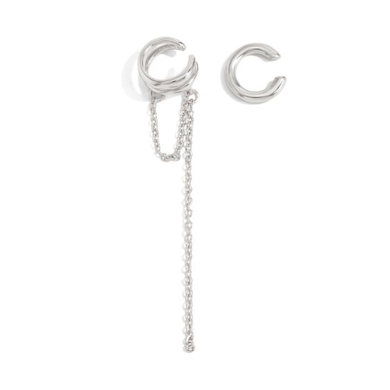 Elegant Long Fringe Ear Clips with Clip On Feature Pendant Earrings Suitable for Easy Wear Versatile Fashion Accessory