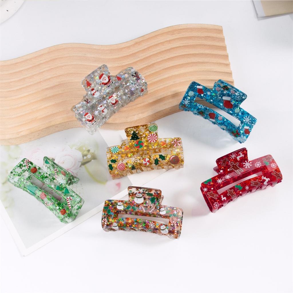 Spinka do włosów z poroża Duży klips do włosów Modna świąteczna ozdoba Chwytak Świąteczne spinki Narzędzie do stylizacji włosów Ozdoby