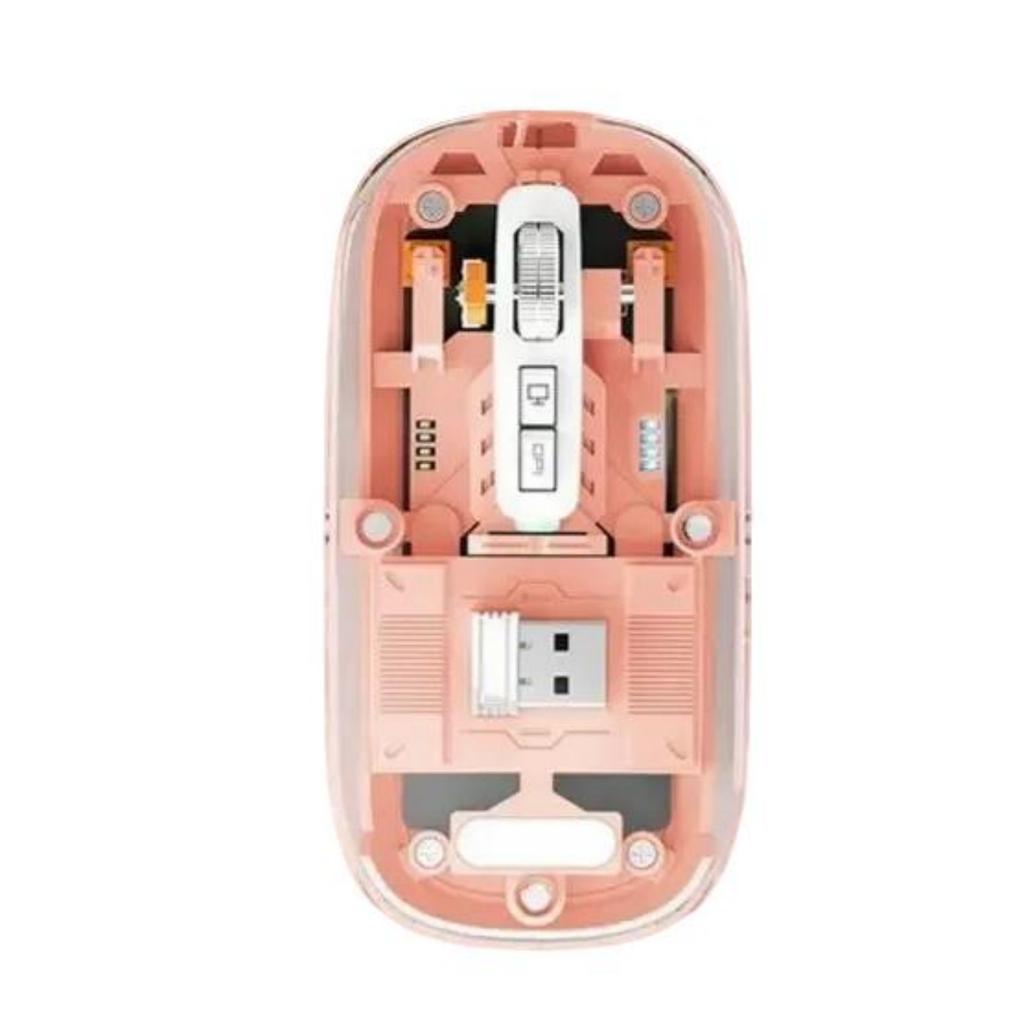 Customized Pattern Rechargeable Bluetooth Wireless Mouse Silent Color Box Packaging