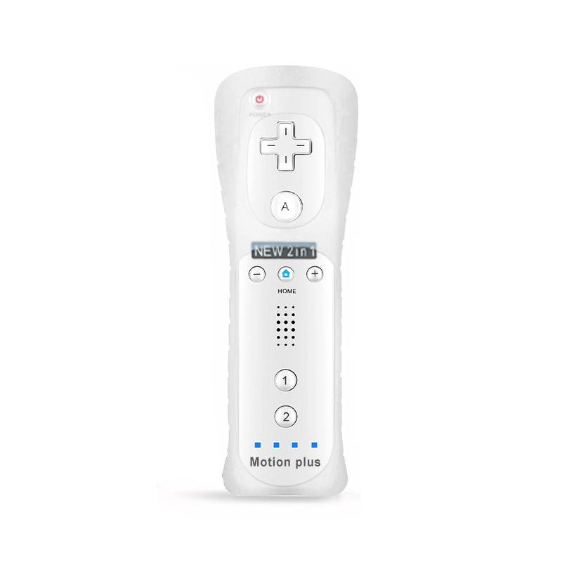 A Pair Remote Controller with Nunchuck Controller for Wii Games Control for Wii Console Wireless Gamepad with Motion Plus
