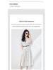 Women's Summer Striped Shirt Dress - High-End, Single-Breasted with Waist-Defining Fit