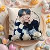 MMingi AAteez Idol Cushion Cover Plush Fabric Soft DoubleSided Printed Sofa Warm Winter Home Gift Pillow Cover