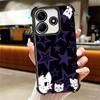 Cute B-Boykisser Catoon Plating Phone Case For Xiaomi Redmi Note 14 15 Pro Plus 13 12 11 11S 11T 10 9S 9 5G Anti-Fall Airabag Co