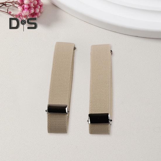 1 Pair Unisex Armband Adjustable 2.5CM Width Solid Color Leg Strap Elastic Shirt Sleeve Holder Arm Cuffs Bands Party Wedding Clothing Accessories