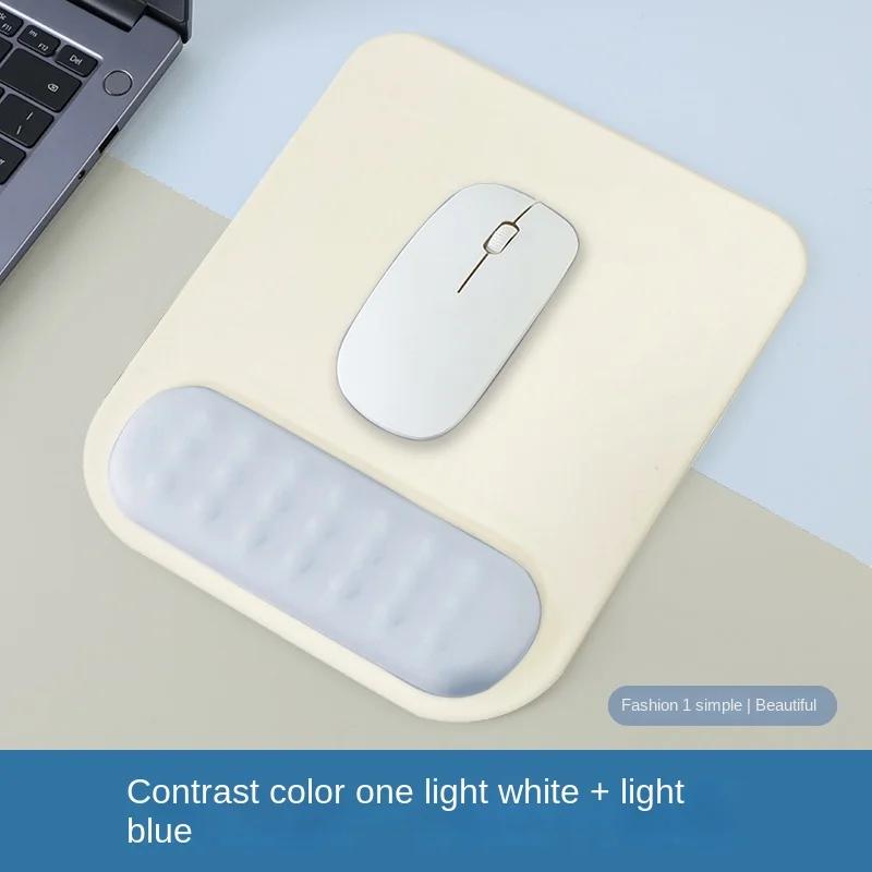 Mouse pad with wrist rest pad Ergonomic anti-slip silicone base gaming accessories mouse pad memory foam wrist pad