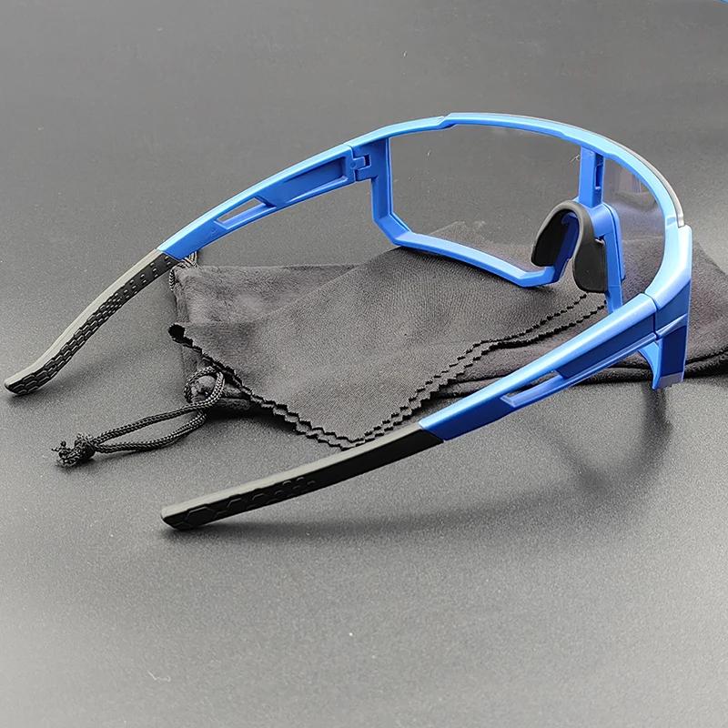 Sports Cycling Sunglasses Photochromic Lenses Men Women Bicycle Glasses Male Running Fishing Goggles Road Bike Eyewear UV400