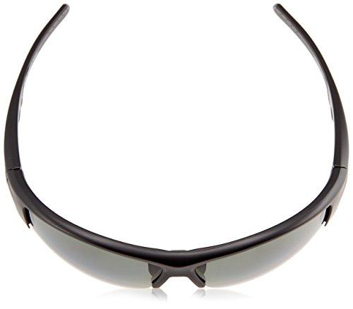 SHIMANO (SHIMANO) Fishing Polarized Sunglasses, Water-Repellent Half Fishing Glasses PC HG-066N, Matte Black, Smoke, Free