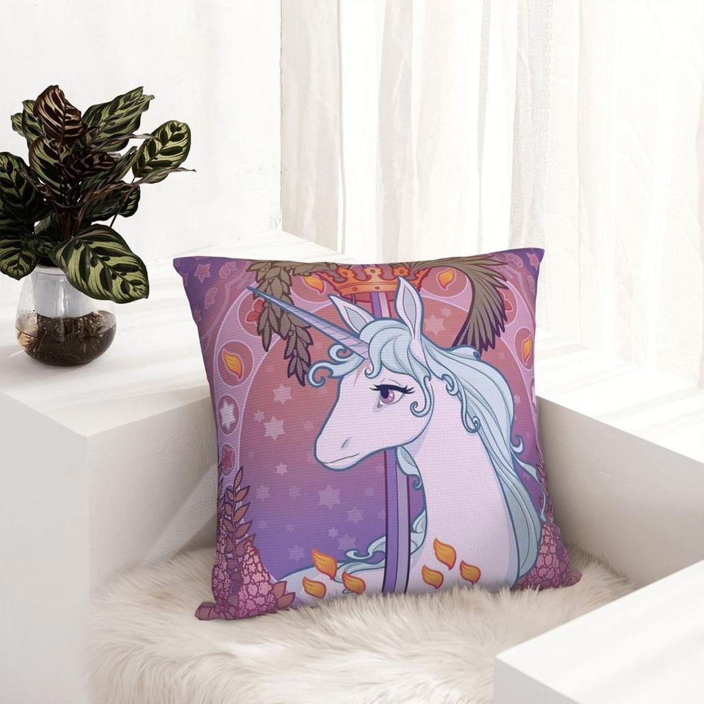 Lady Amalthea The Last Unicorn Animated Tv Movies  Square Pillowcase Cushion Cover Pillow Case Throw Pillow Cover for Home Car