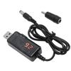 Power Bank Router Cord 9V 12V HD Digital Display USB Power Bank Router Boost Cable for Optical Modem