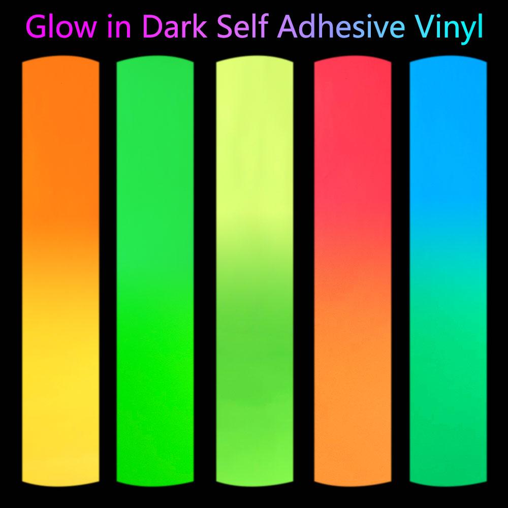 Fluorescent Luminous Adhesive Vinyl Removable Glow in the Dark Sheet Film for DIY Wall Window Mugs Decal Home Decoration For Cut