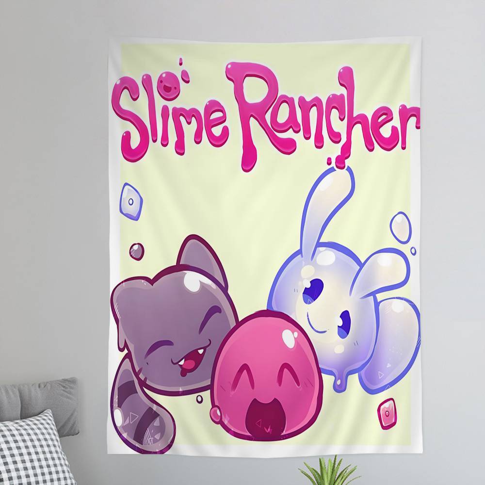 

Game SSlime Rancher Hanging Bohemian Tapestry Hanging Tarot Hippie Wall Rugs Dorm Home Decor 74x94cm(29x37in)